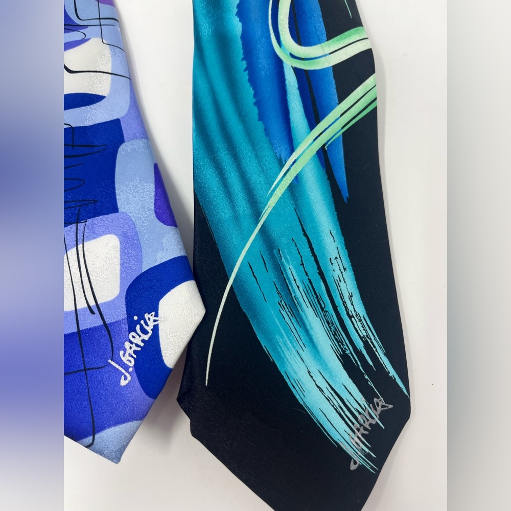 J. GARCIA Neck Ties (Lot of 2) 100% Silk Collector's Edition NWT - Picture 5 of 10